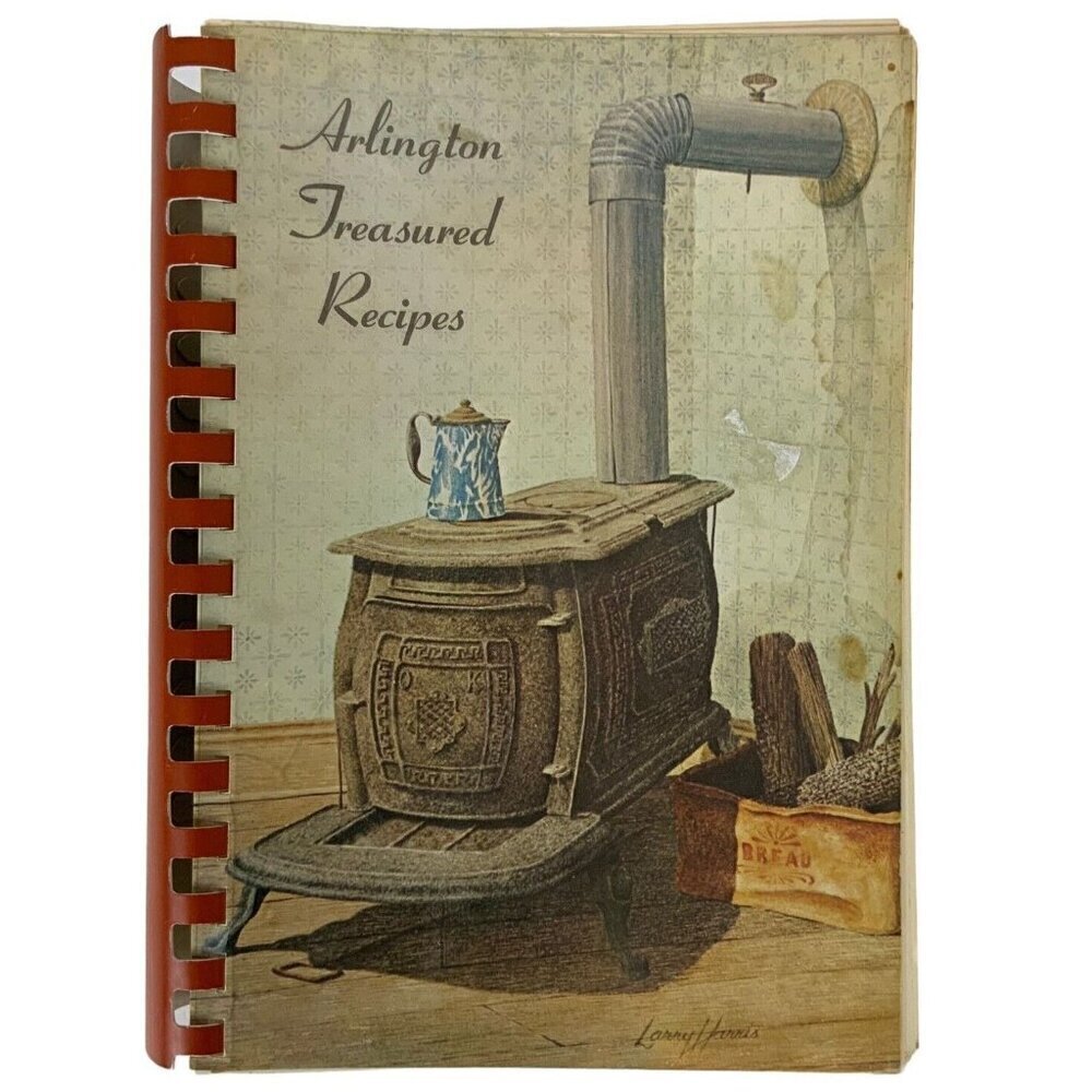 Arlington Texas Treasured Recipes Cookbook Benefiting NSDAR Spiral Bound 1976